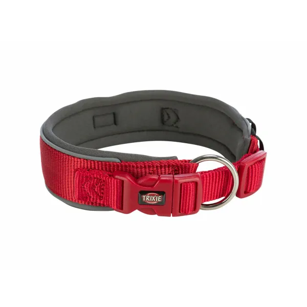 Koiran kaulapanta Trixie Premium Punainen Grafiitinharmaa S/M 33-42 cm