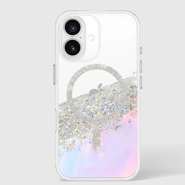 Case-Mate Karat MagSafe - Case for iPhone 16 (Holographic Soap Bubble)