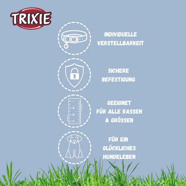 Dog collar Trixie CityStyle Green M 35-42 cm