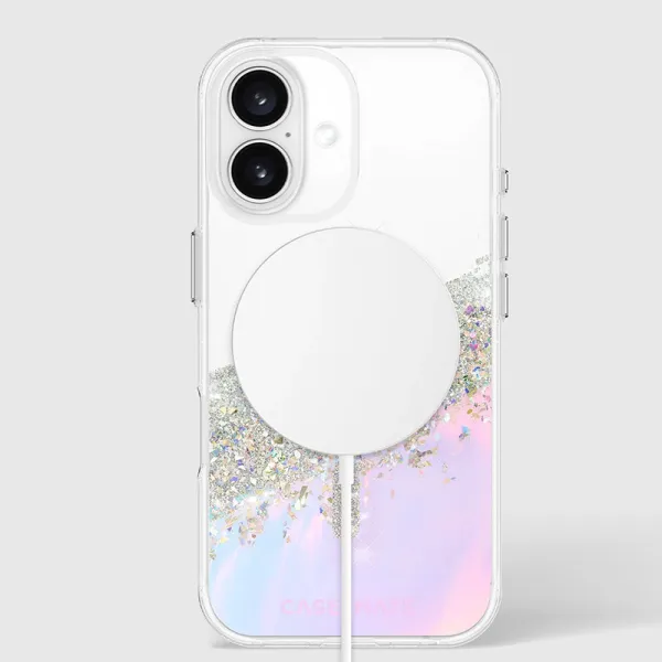 Case-Mate Karat MagSafe - Case for iPhone 16 (Holographic Soap Bubble)