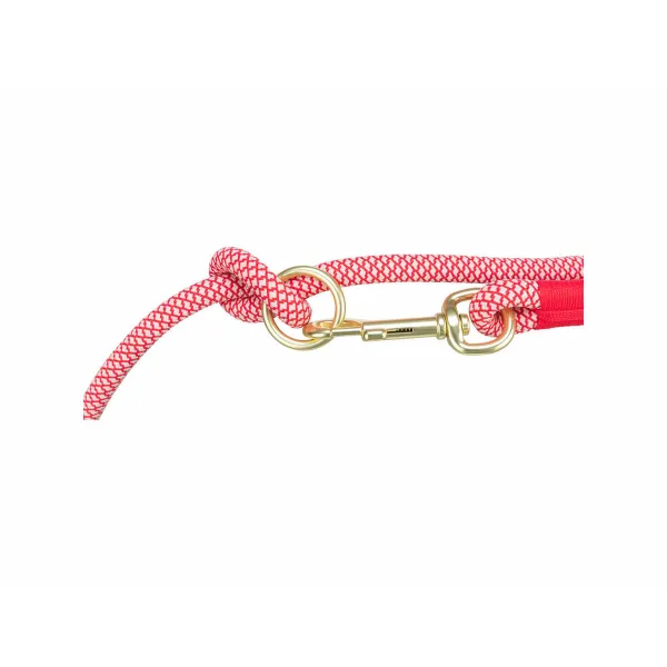 Regulējama suņu pavada Trixie Soft Rope Sarkans Krēmkrāsa S S/XL