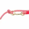 Adjustable dog leash Trixie Soft Rope Red Cream S S/XL