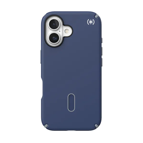 Speck Presidio2 Pro ClickLock & MagSafe - iPhone 16 Case (Coastal Blue / Dust Gray / White)
