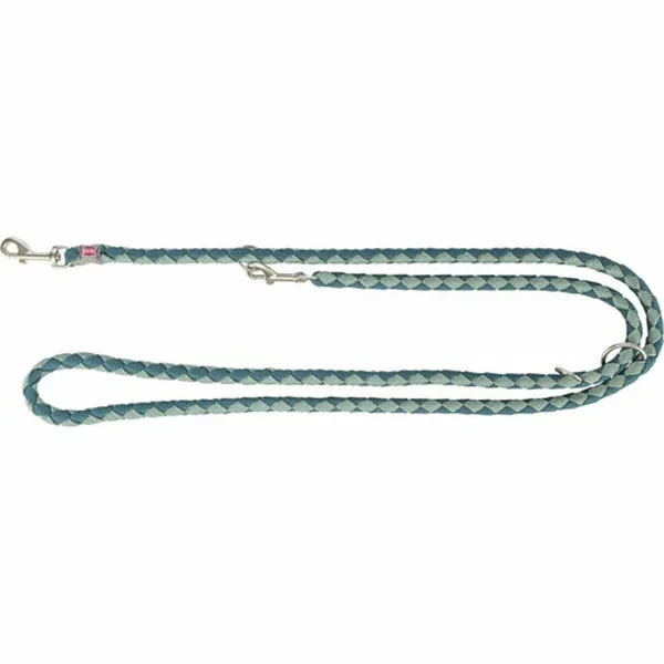 Adjustable dog leash Trixie Blue Green S/M 2 m