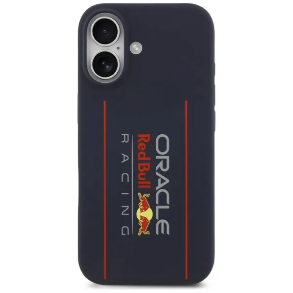 Red Bull Silicone Oversize Vertical Logo MagSafe - iPhone 17 Case (Navy Blue)