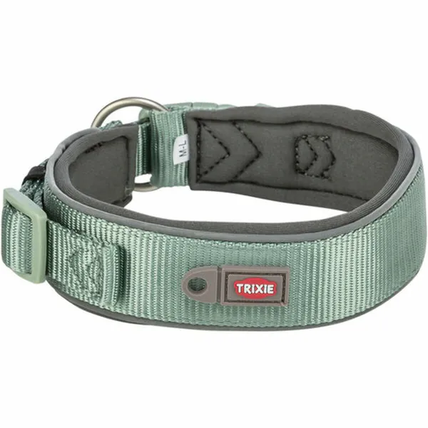 Dog collar Trixie Premium Green Graphite S/M 33-42 cm