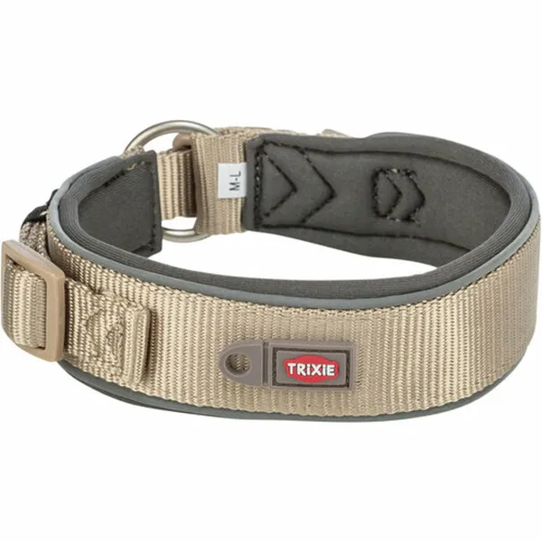 Koiran kaulapanta Trixie Premium Grafiitinharmaa Hiekka S/M 33-42 cm