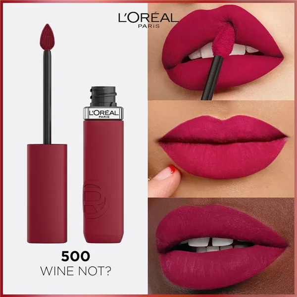 Liquid lipstick L'Oreal Make Up Infaillible Matte Resistance Wine not? Nº 500 (1 Unit)