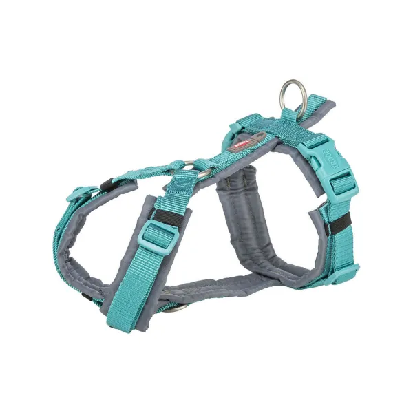 Suņu drošības siksna Trixie Premium Trekking Grafīts Gaiši Zils S