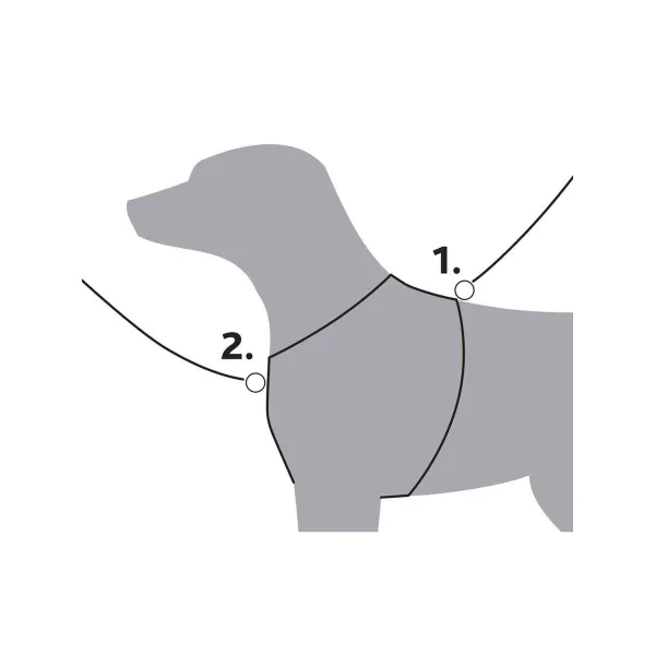 Dog Harness Trixie Premium Trekking Graphite Sand XL