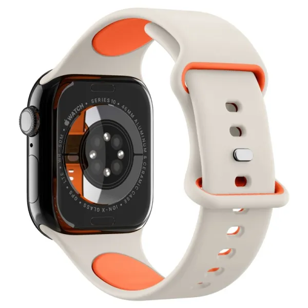 Spigen Nano Pop - Strap for Apple Watch 44/45/46/49 mm (Orange Beige)