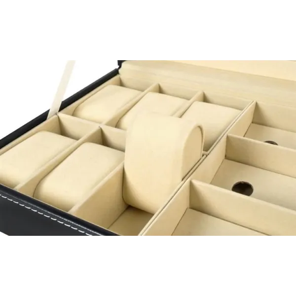 Watch and glasses organizer black