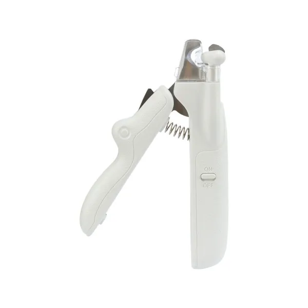 Pet Nail Clippers with LED Trixie Stainless steel Plastic 15 cm White