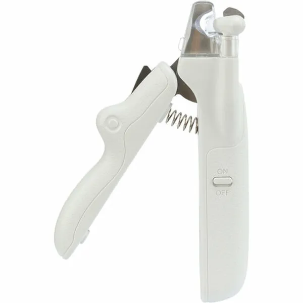 Pet Nail Clippers with LED Trixie Stainless steel Plastic 15 cm White
