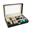 Watch and glasses organizer black