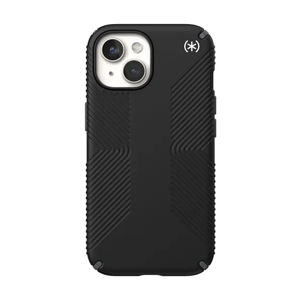 Speck Presidio2 Grip – Case for iPhone 17e / 16e / 15 / 14 / 13 (Black / Gray / White)