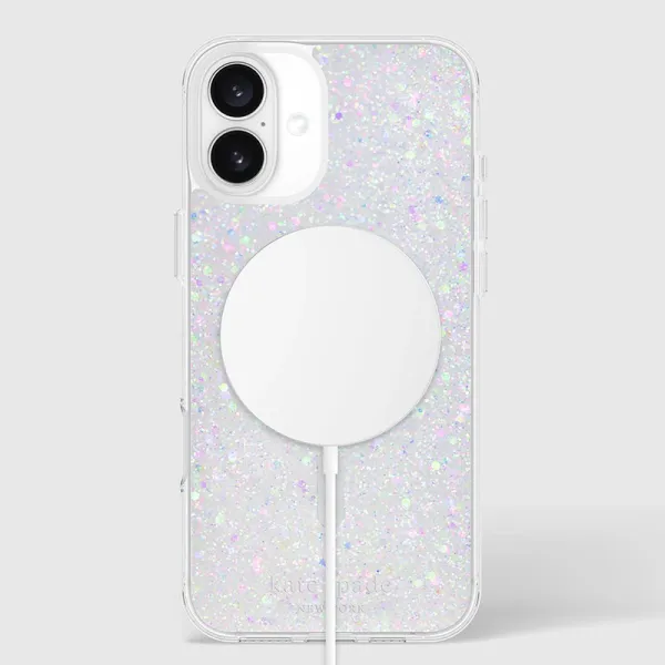 Kate Spade New York Protective MagSafe - Case for iPhone 16 Plus (Chunky Glitter)