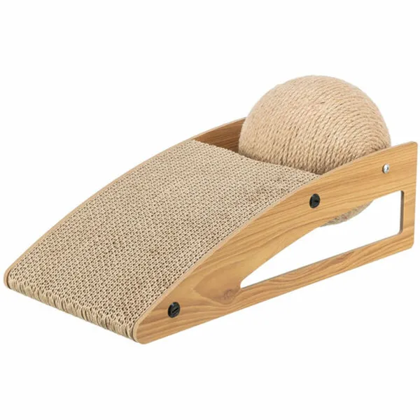 Skrāpējams Paklājiņš Kaķiem Trixie Džuts Koks Kartons 40 × 17 × 20 cm