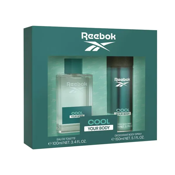 Men's Perfume Set Reebok EDT Cool Your Body 2 Pieces