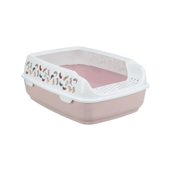 Kačių kraiko dėžutė Trixie Delio Balta Alyvinė Plastmasinis 38 × 20 × 50 cm