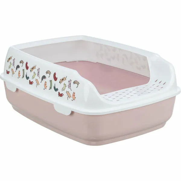 Cat Litter Box Trixie Delio White Lilac Plastic 38 × 20 × 50 cm