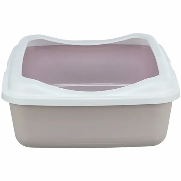 Kissan hiekkalaatikko Trixie Classic Valkoinen Liila Muovinen 37 × 15 × 48 cm