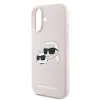 Karl Lagerfeld Silicone Double Heads Print MagSafe - Case iPhone 16 Plus (pink)