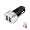 Crong Power Car Charger 24W - Car charger 2xUSB 2.4A (aluminum)