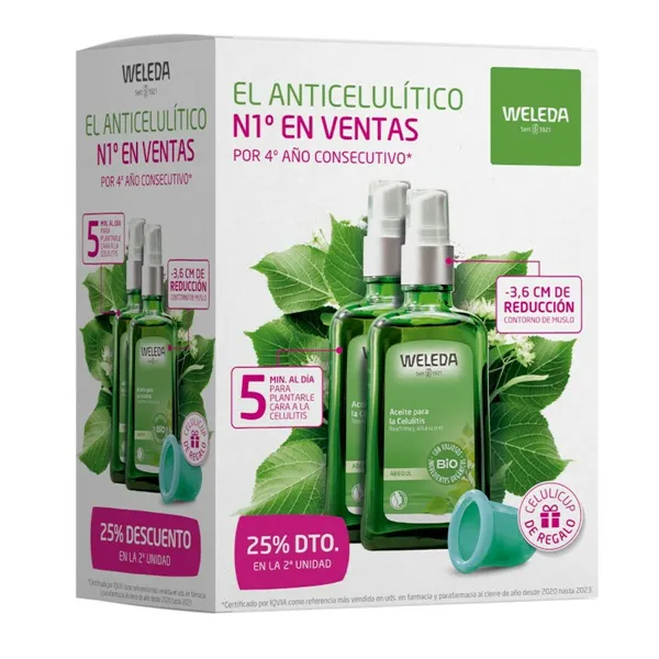 Anti-Cellulite Body Oil Weleda Abedul 100 ml x 2