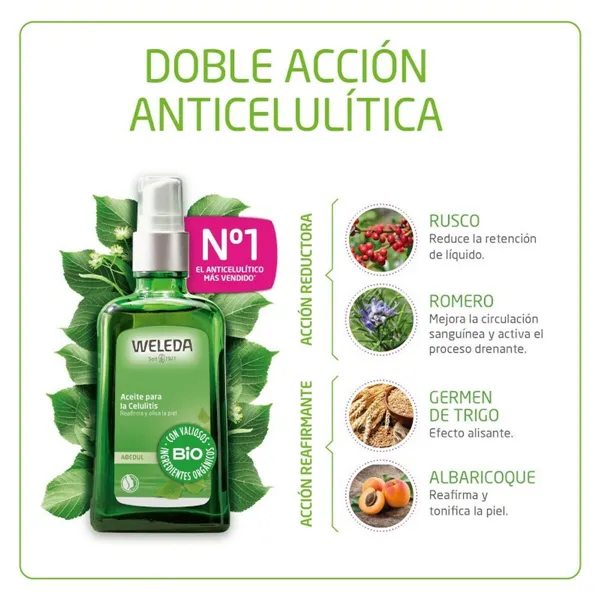 Anti-Cellulite Body Oil Weleda Abedul 100 ml x 2