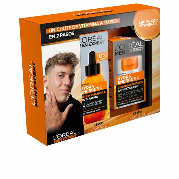 Men's Cosmetics Set L'Oreal Make Up Men Expert Hydra Energetic 2 Pieces