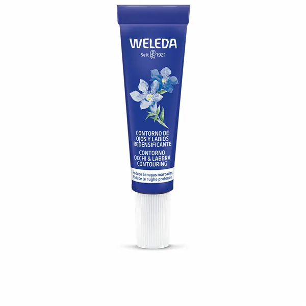 Anti-ageing Cream for the Eye and Lip Contour Weleda Blue Gentian and Edelweiss 10 ml Redensifying