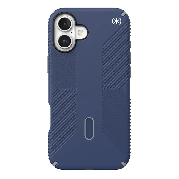Speck Presidio2 Grip ClickLock & MagSafe - iPhone 16 Plus Case (Coastal Blue / Dust Gray / White)