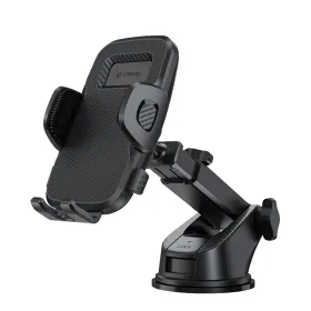 Crong Carclip Car Holder for Dashboard and Windshield - Black