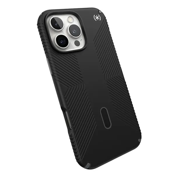 Speck Presidio2 Grip ClickLock & MagSafe - iPhone 16 Pro Max Case (Black / Slate Gray / White)