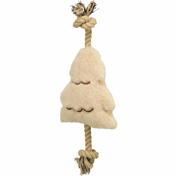Soft toy for dogs Trixie Beige Polyester Cotton Christmas Tree 38 cm