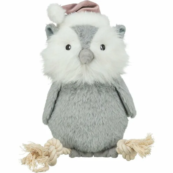Плюшевая игрушка для собак Trixie Серый полиэстер Хлопок Сова 31 cm