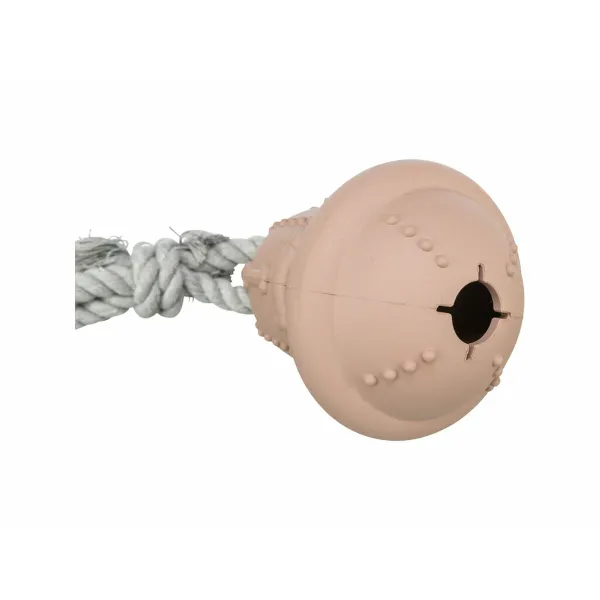 Cat toy Trixie Beige Cotton Natural rubber Christmas Bell