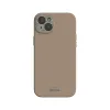 Moshi Napa MagSafe - Leather case for iPhone 15 Plus (Woodsmoke Brown)