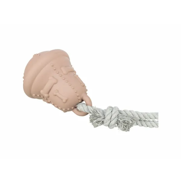 Cat toy Trixie Beige Cotton Natural rubber Christmas Bell