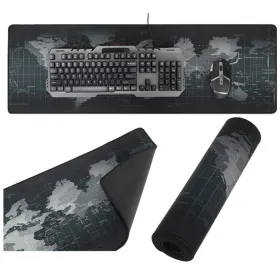 Peles paliktnis ar tastatūru pelēkā krāsā