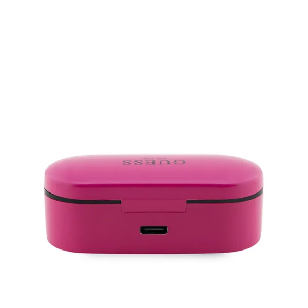 Guess True Wireless Earphones BT5.0 5H - TWS earphones + charging case (magenta)