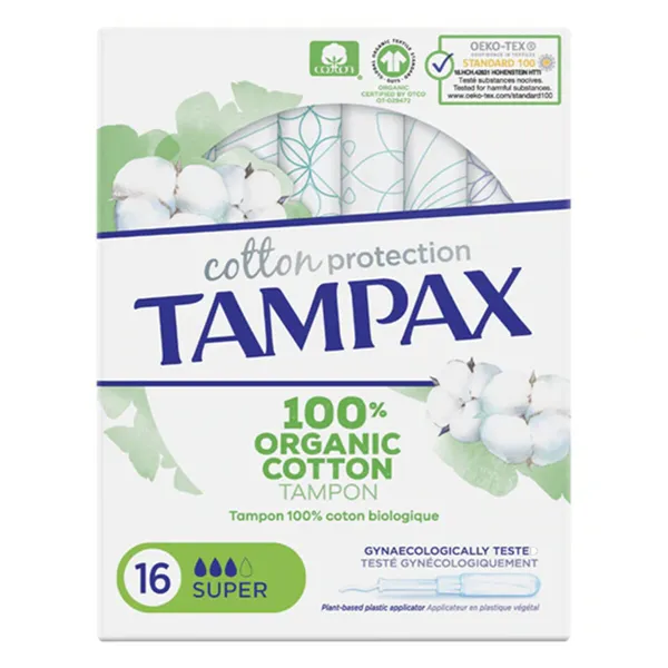 Super Tampons ORGANIC Tampax Tampax Organic Super (16 uds) 16 Units