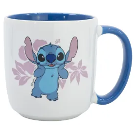 Disney Stitch - Ceramic mug in a gift box from the Flowers collection 380 ml