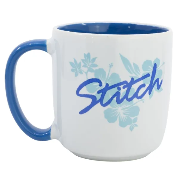 Disney Stitch - Ceramic mug in a gift box from the Flowers collection 380 ml