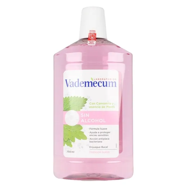 Mouthwash Vademecum Enjuague Bucal Sin Alcohol 700 ml