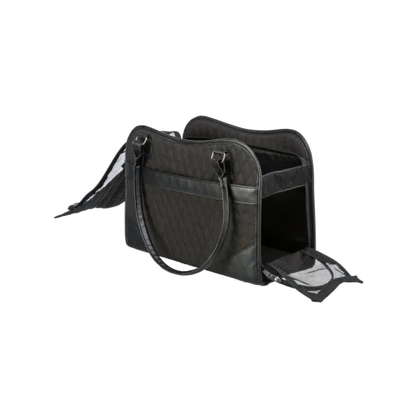 Pet Handbag Trixie Black 18 × 29 × 37 CM