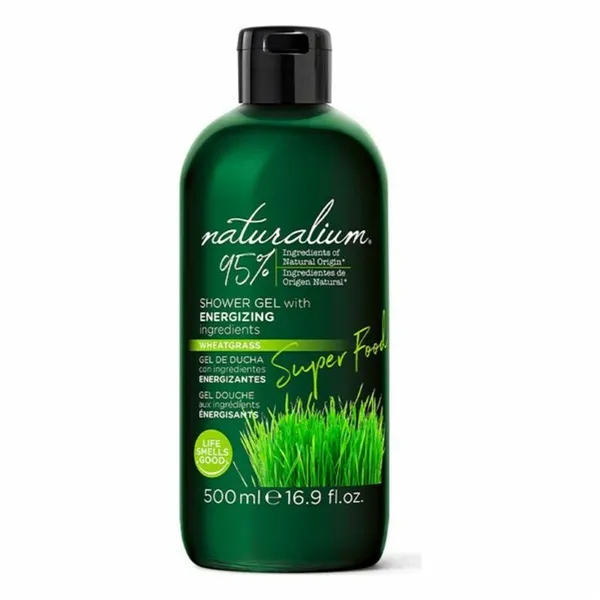 Shower Gel Super Food Wheatgrass Energizing Naturalium (500 ml)