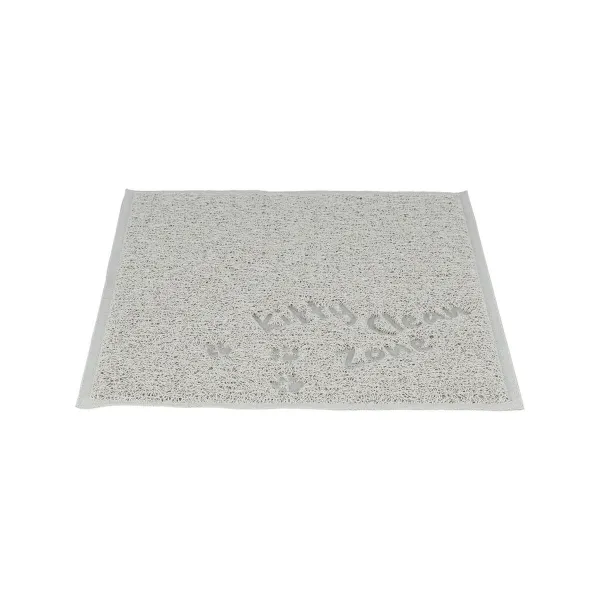 Kissan hiekkalaatikon matto Trixie Vaaleanharmaa PVC 37 × 45 cm Hiekkalaatikko