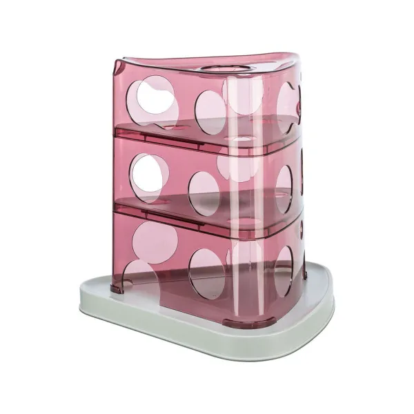 игрушка для котов Trixie Cheese Tower Белый Розовый Резиновый Пластик 32 x 32 x 32 cm